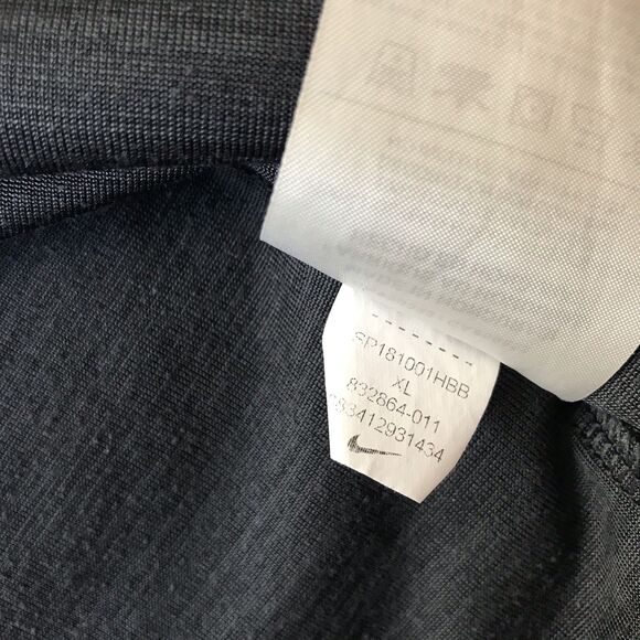 Nike Dri Fit Breathe Training Shirt Tee Men's XL 832864-011 Black Anthracite Gym - Picture 7 of 9